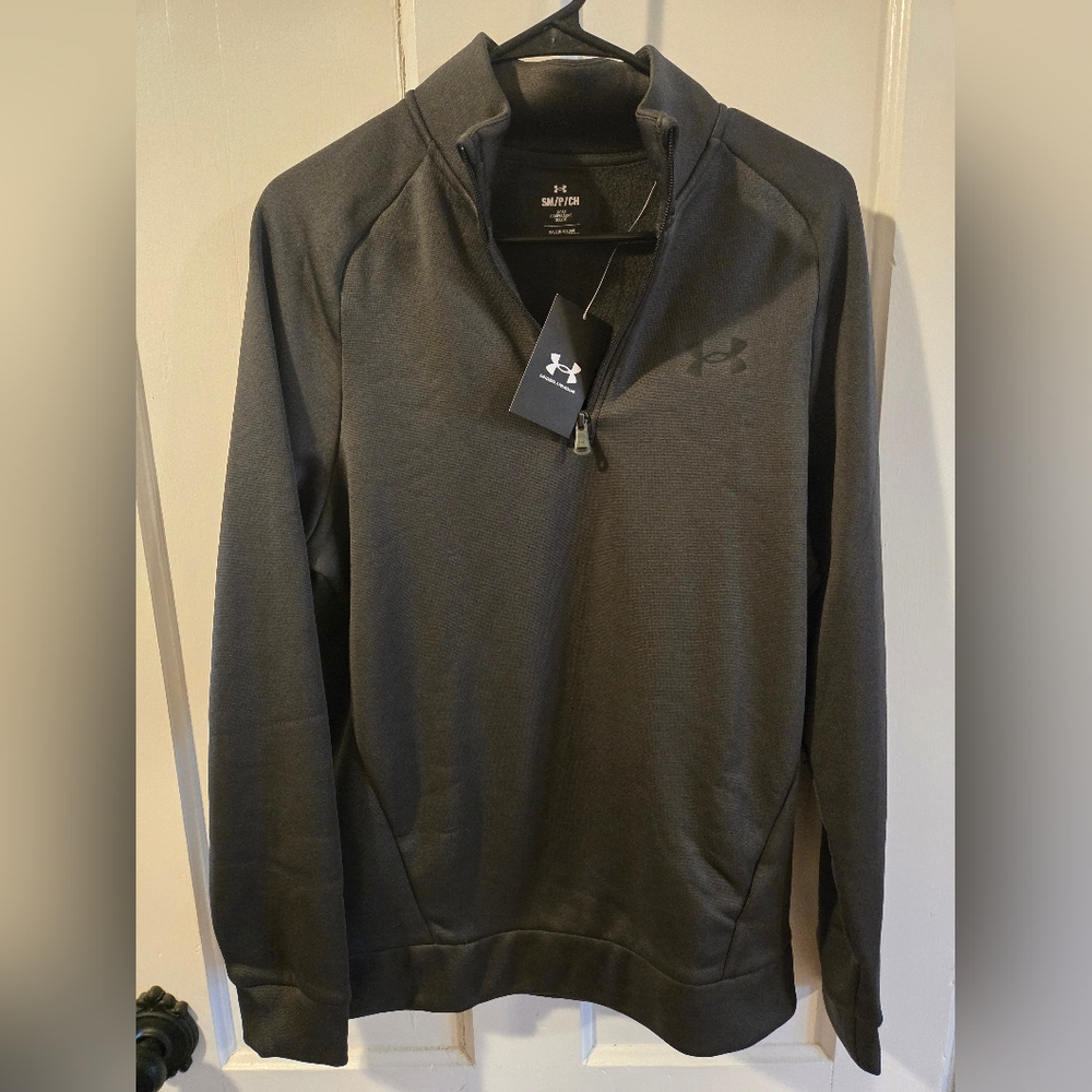 Under Armour Men's GREEN Quarter 1/4 Zip  Pullover, Small